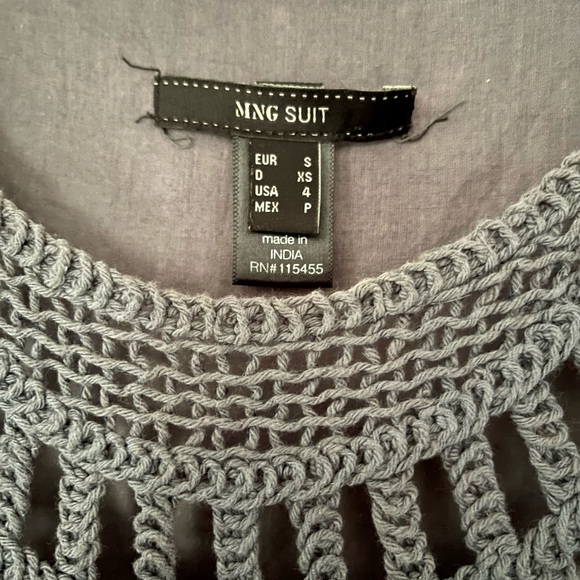 MNG Suit Dark Grey Embroidered Dress - Picture 5 of 7